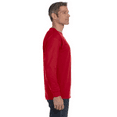 thumbnail image 5 of Gildan Men's Heavy Cotton Long Sleeve Durable T-Shirt, Crew Neck, Classic Fit Tee, Red, 3XL, 3 Pack, 5 of 7
