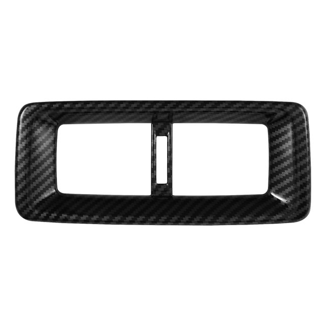 Embellecedor protector de salida de ventilación trasera de fibra de carbono para coche, patrón de fibra de carbono para -V 2022 2023, patrón de fibra de carbono