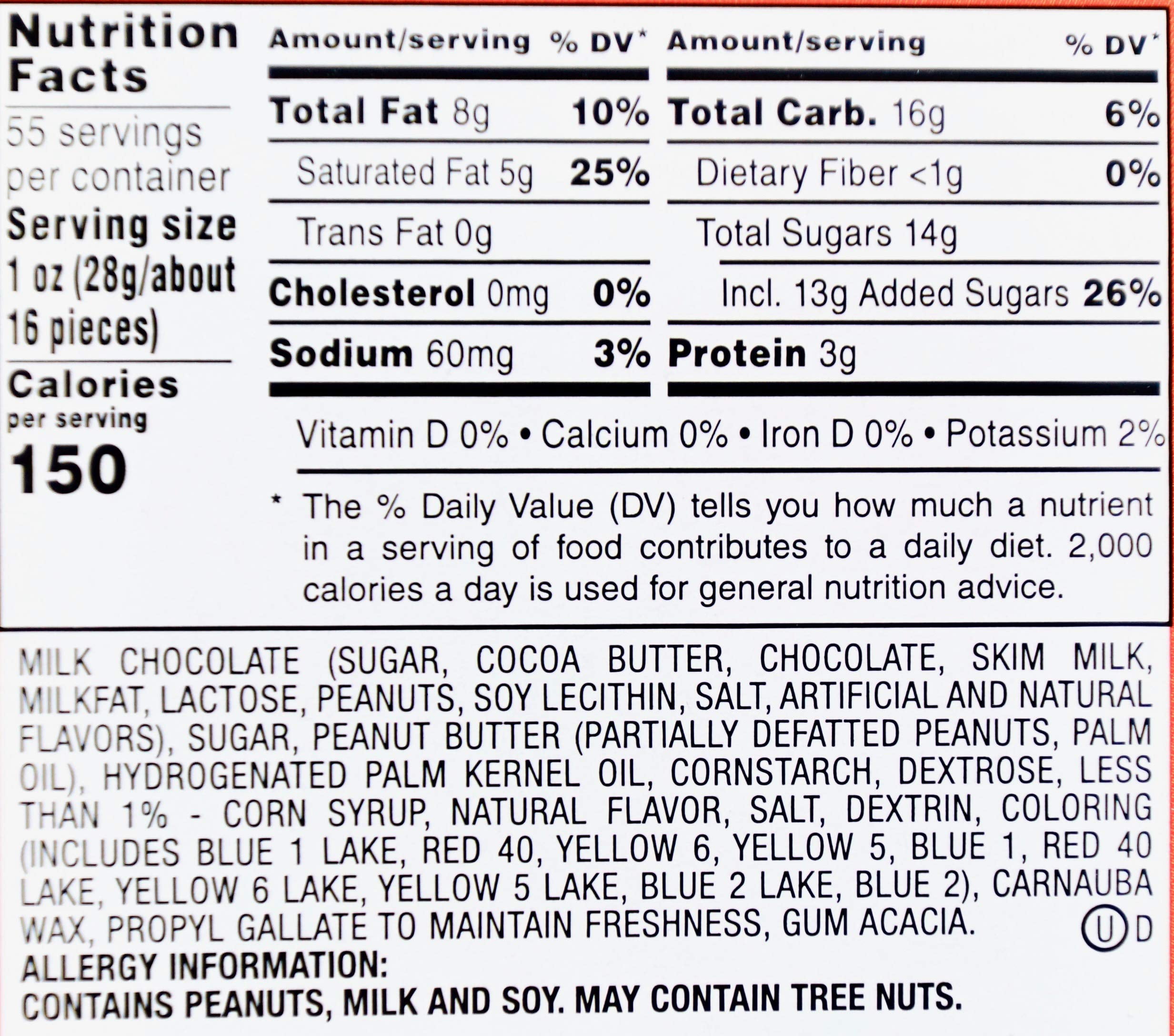 M&M's Peanut Butter Chocolate Candies, 55 oz