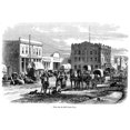 thumbnail image 2 of Salt Lake City 1868. Nstreet Scene In Salt Lake City Utah. Wood Engraving French 1868. Poster Print by, 2 of 4