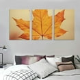 thumbnail image 3 of PRATYUS Ready to Hang Wall Art Canvas 3 Piece Set Thanksgiving Maple Leaf 12x16x3pcs, 3 of 4