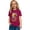 Brick Red, variant on Kids Tee Casual Print Short Sleeve Comfort Kids Outdoor Clothes,Army Green,2-3 Years