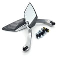 thumbnail image 1 of Côté Scooter Moto Universelle Rear View Miroirs Modification Mirror 8mm 10mm (Carbone (electroplate)), 1 of 6