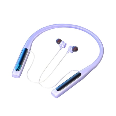 JOGZMZ Neck Mounted Wireless Bluetooth 5.3 High-capacity Digital Noise Reduction Stereo Sound Without Delay Sports Wireless Bluetooth Earphones