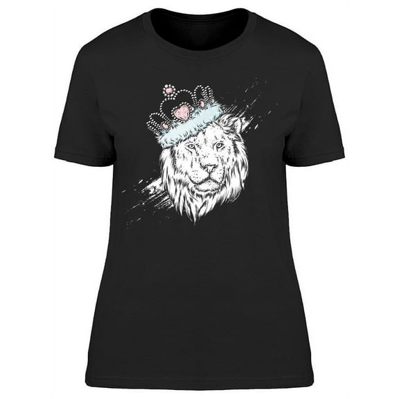Lion Wearing A Crown  T-Shirt Women -Image by Shutterstock, Female x-Large