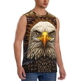 thumbnail image 2 of Pofeuu Vintage Pattern Bald Eagle Print Men's Muscle T-Shirt, Sleeveless, Muscle Tank, Classic Muscle Tee Top For Men Casual Sleeveless Muscle T-Shirt Trendy Clothes-X-Large, 2 of 7