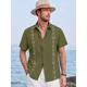 thumbnail image 5 of Playa De Guayabera Cubana Camisas Casual De Lino Para Hombre, 5 of 8
