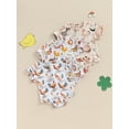 thumbnail image 3 of Caoirhny Baby Boy Girl Romper Casual Rooster Print Round Neck Short Sleeve Jumpsuit Infant Toddler Summer Clothes, 3 of 9