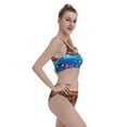 thumbnail image 4 of Daiia Animals On Noah's Ark2 printed 2 piece Swimsuit Bikinis for Women High Waisted Racerback Bathing Suits Summer Tummy Control Scoop Neck Swimwear-XX-Large, 4 of 8