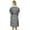 Gray, variant on Womens Floral Black Satin Kimono Bridesmaid Drawstring Cover Up Kaftan-12