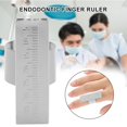 thumbnail image 3 of Noref Endodontic Measure Scale,Stainless Steel Dental Endodontics Finger Ruler Autoclavable Endodontic Ruler Dental Gauge, Dental Measure Scale, 3 of 8