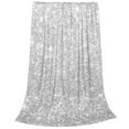 thumbnail image 2 of Sikiie Silver Glitter Ultra-Soft Micro flannel Blanket Luxury All Seasons Warm Blanket for Bedding Sofa and Travel (4 sizes)-50"x40", 2 of 7