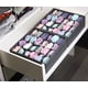 thumbnail image 4 of Simple Houseware - Organizador de calcetines para armario, paquete de 2, divisor de cajón de 24 celdas, color gris oscuro, 4 of 4