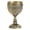 Bronze, variant on ZHUOPAI Antique Bronze Metal Embossed Wine Cup Premium Carved Flower Pattern Stem Goblet Chalice for Authentic Room Decor and Collectible Thanksgiving Gift, 4.1 x 2.5 inches / 10.3 x 6.3 cm