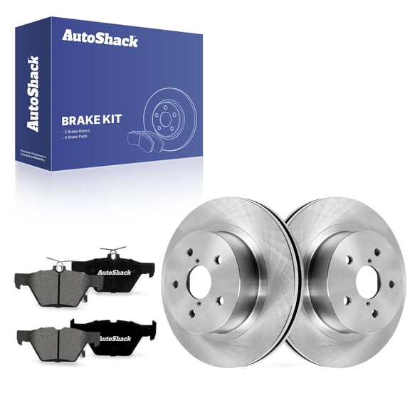 AutoShack Rear Vented Brake Rotors   Premium Ceramic Pads 6-PC Brake Kit Replacement for 2015-2026 Subaru Outback 2015-2025 Subaru Legacy 11.81" (300 mm)