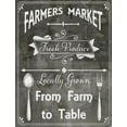 thumbnail image 2 of LightBoxJournal 26x32 Black Ornate Wood Framed with Double Matting Museum Art Print Titled - Farm Sign_Farm to Table, 2 of 4