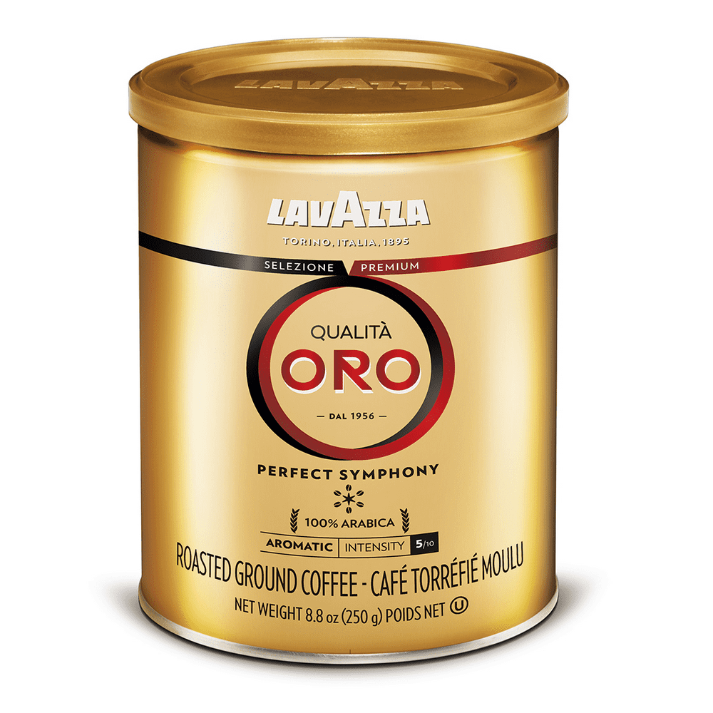 Lavazza Qualita Oro Ground Coffee Blend, Medium Roast, 8.8-Ounce Can ...