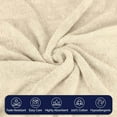 thumbnail image 4 of Mocassi Towel Set - Soft, Highly Absorbent, Towels for Bathroom, Gym, Spa & Hotel - High-Quality Turkish Cotton Washcloths, Plush & Durable, Quick-Drying Ivory, 4 of 4