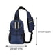 thumbnail image 2 of Bolsa Moda Riñonera Gran Capacidad Pecho Ultrafino para Deportes Gris, 2 of 4