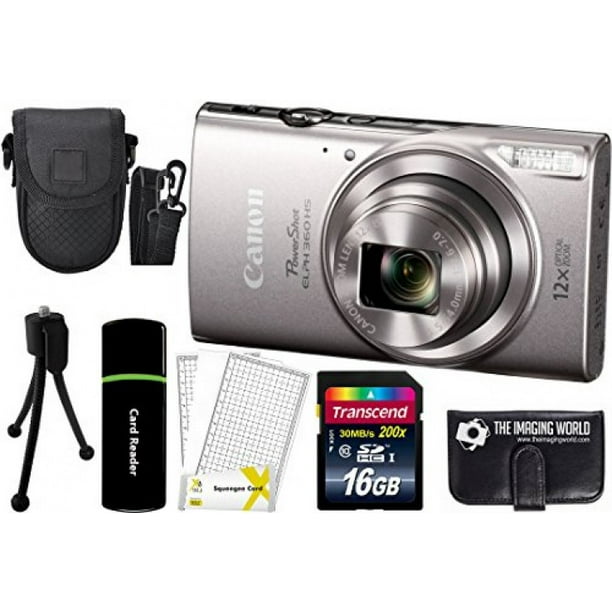 Canon PowerShot ELPH 360 HS 20.2MP 12x Zoom FullHD 1080p WiFi Digital