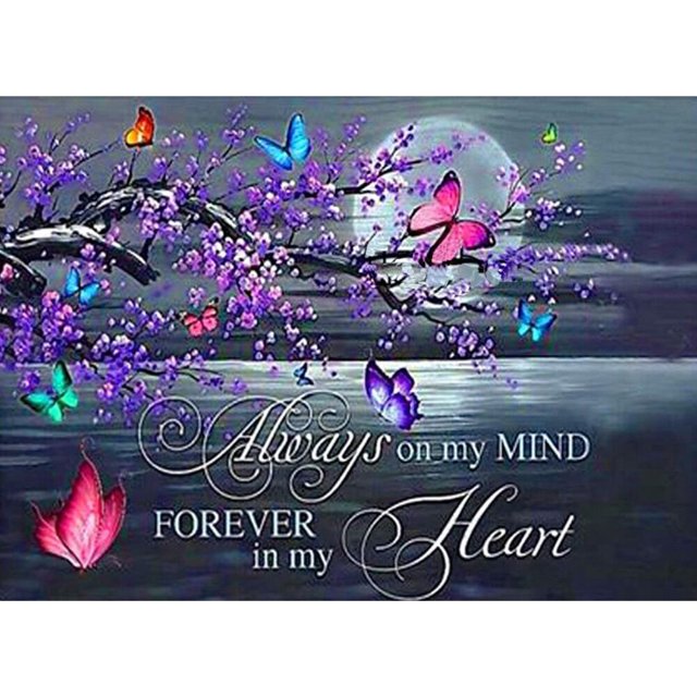 Letra mariposa 5D DIY cuadrado completo diamante pintura Animal hogar colgante decoración FLhrweasw Nuevo