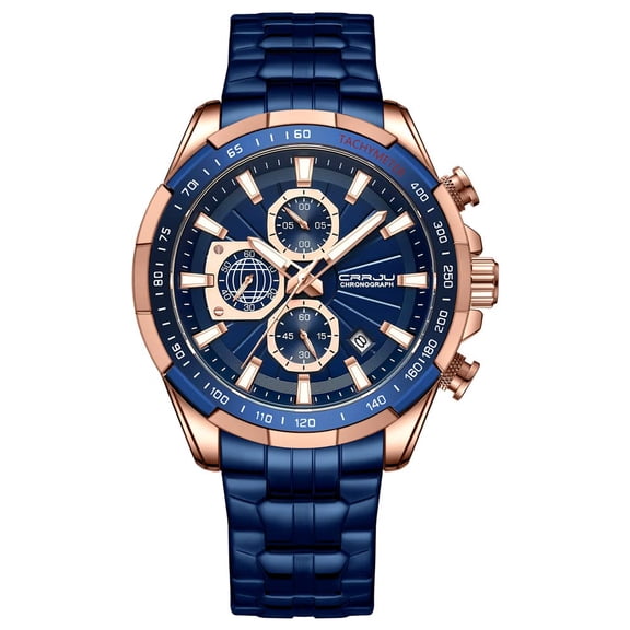 Men Wristwatches Fashion Luxury Stainless Steel Watches for Men Business Auto Date Glow Analog Quartz Wristwatches