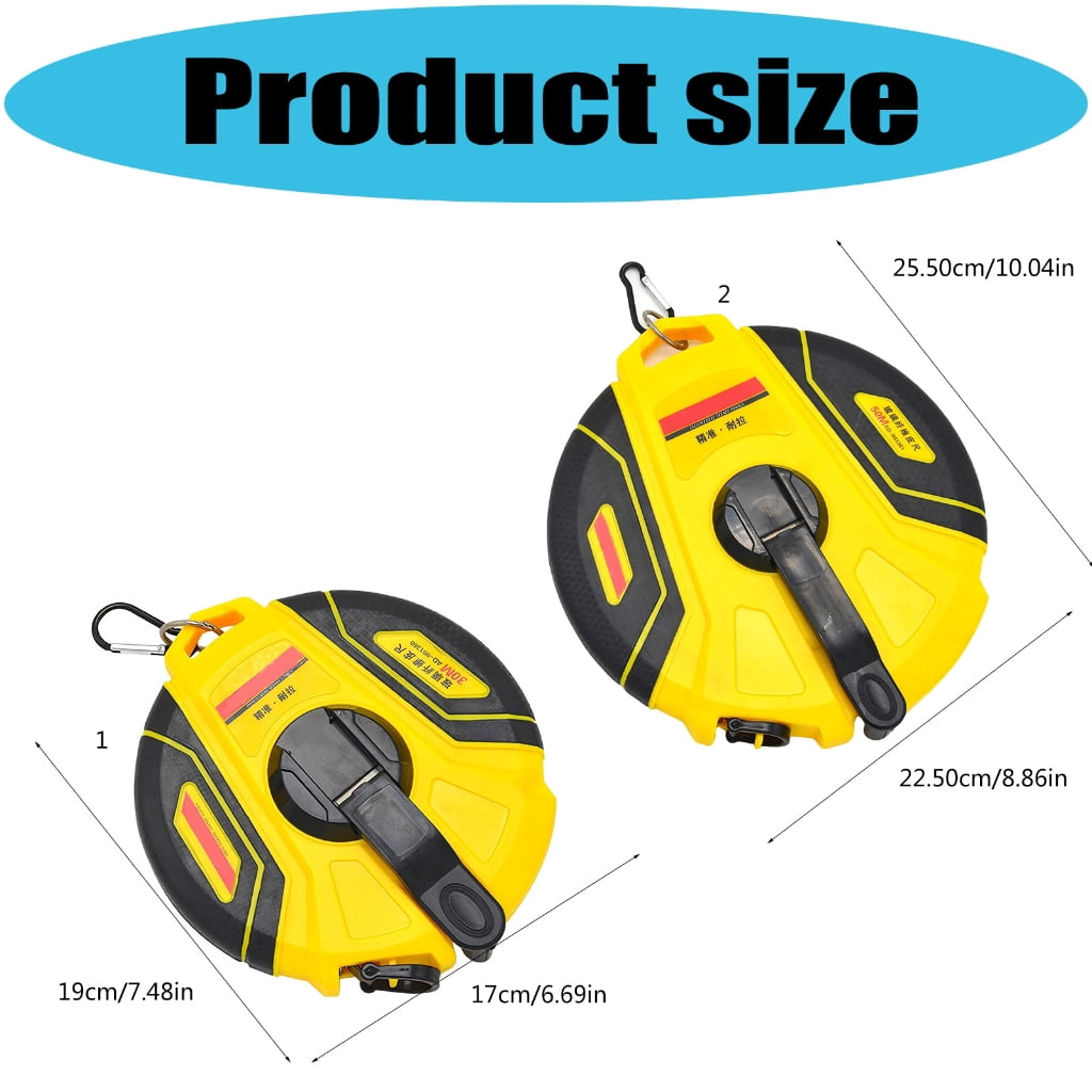 MOMOJIA Multifunction Measuring Tape Fiberglass Tape Measure Ruler for Length Dimension Marking and Line Drawing