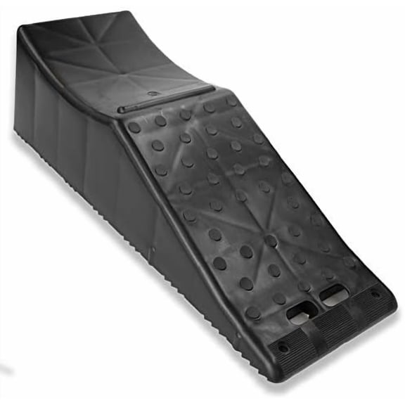 Flat Tire Changing Ramp – Heavy Duty Roadside Aid for Tandem Dual Axle Trailer – ONE Piece and ONE Easy Step – 5.5 Inch Lift, 20,000 lb Lift Capacity, All RV and Utility Trailers$$Other