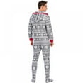 thumbnail image 5 of GYRATEDREAM Christmas Family Matching Pajamas Hooded Zipper Onesies Long Sleeve Couple One Piece Sleepwear with Pockets, 5 of 12