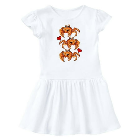 

Inktastic Crab Lover Cute Beach Gift Baby Girl Dress