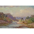 thumbnail image 3 of Steele, Theodore Clement 14x11 Black Modern Framed Museum Art Print Titled - Brookville Landscape, 3 of 5