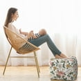 thumbnail image 6 of Sweet Jojo Designs Vintage Floral Pink Green and Yellow Unstuffed Ottoman Pouf Cover, 6 of 6