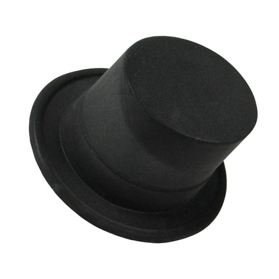 Role Play Magician Hat Flat Top Hat for Adult Round Hat MagicsShow Headwear Masquerades Headwear Man Gentleman Hat