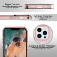 thumbnail image 5 of Compatible with iPhone 13 Pro Max Case, Clear Glitter Sparkle Soft TPU Shockproof Protective Cute Slim Thin Bling Sparkly Phone Cases Cover for Women Girls, Pink, 5 of 6