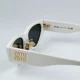 thumbnail image 4 of Miu Miu Women Sunglasses White Dark Grey Cat Eye MU03ZS 1425S0 BRAND NEW, 4 of 6