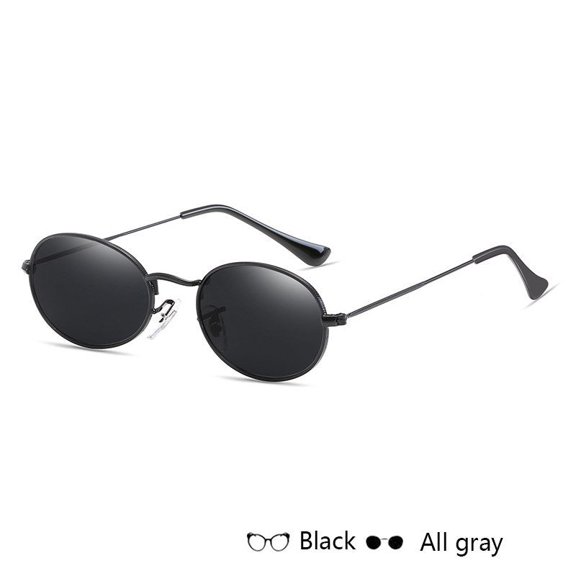 Womens Oval Sunglasses UV400 Protection Mirror Lens Alloy Frame Stylish Eyewear for Driving Fishing Party Shopping