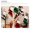 thumbnail image 2 of WRITWAA Xmas Stockings Plush Fabric for Pen Storage Christmas Tree Hanging Decor 6Pcs, 2 of 8