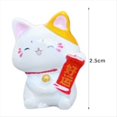 thumbnail image 3 of Adornos de Gatos de la Suerte, Juego de Figuras de Gatos de la Riqueza, 6 Uds., Modelo de Resina de Gatito en Miniatura de la Fortuna, Adorno para Escritorio, 3 of 5