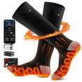 thumbnail image 4 of Heated Socks 5000mAh Battery Rechargeable Heating Socks With 4 Heating Levels Electric Heated Sock With APP Control For Men Women Foot Warmer For Riding Camp, 4 of 9