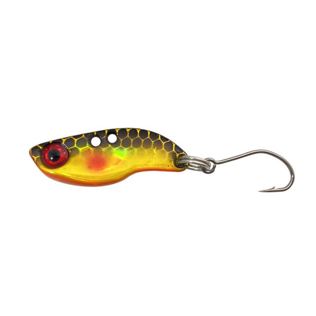 Greeniant Kit de cucharas para trucha, aparejos de pescado, lentejuelas, temblor, Wobbler, señuelo de pesca, Mini Crankbait, cebos de Pescar Oro 2.5 g