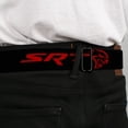 thumbnail image 4 of Dodge Belt, Seatbelt Buckle Belt, Dodge SRT Hellcat Logo Close Up Black Red, 34 to 52 Inches, 4 of 9