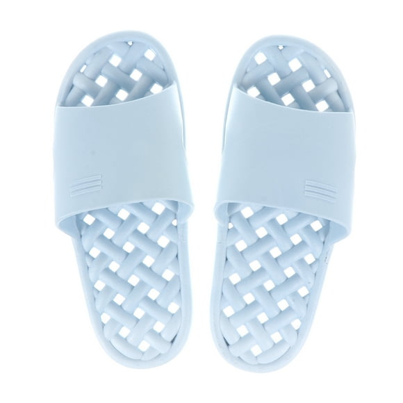 1 par de zapatillas de ducha huecas para el hogar, zapatillas de baño antideslizantes para interiores, zapatos de ducha