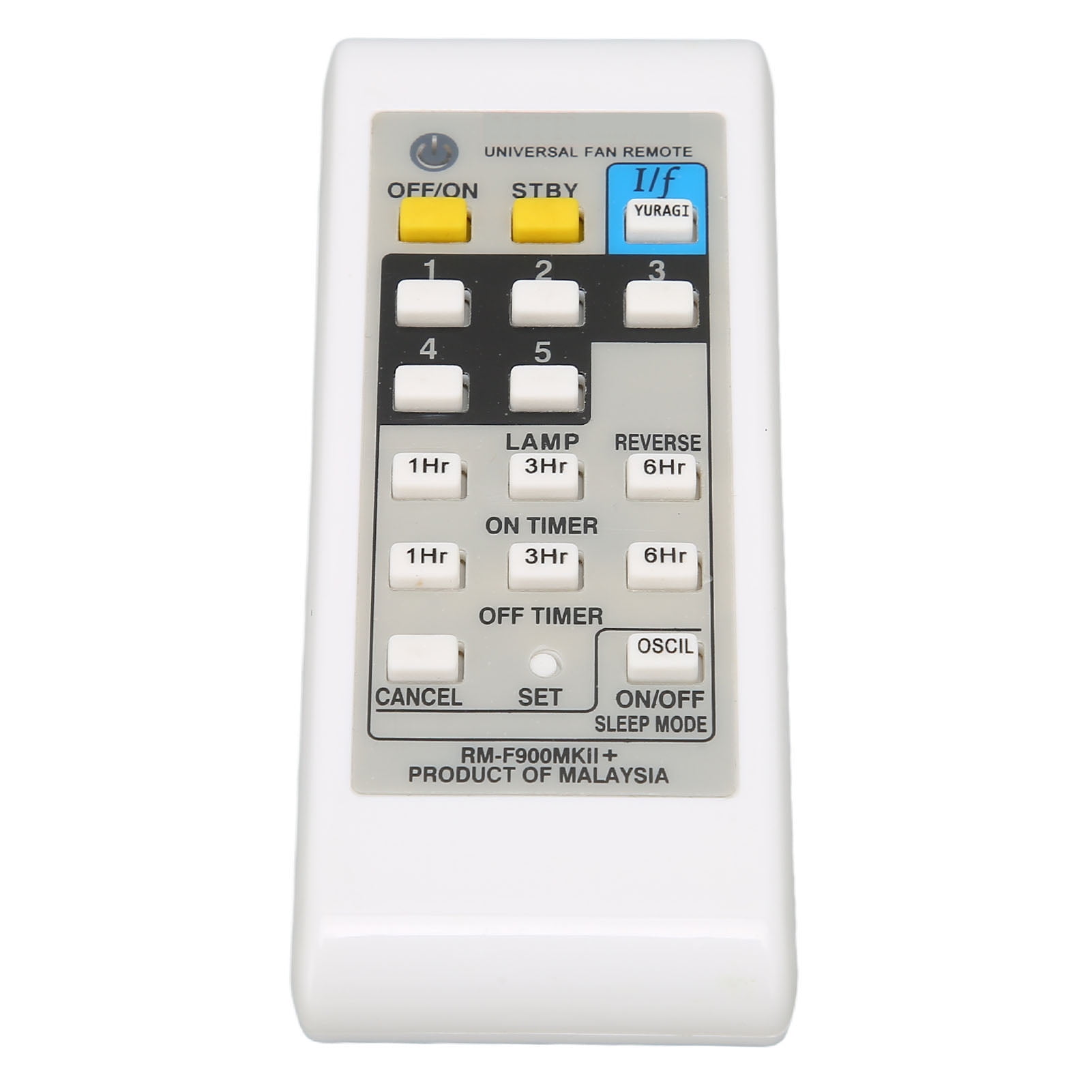 RM-F900MK Universal Electric Fan Remote Control - Replacement, Ergonomic, 8-10m Range