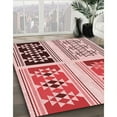 thumbnail image 2 of Ahgly Company Indoor Rectangle Patterned Deep Rose Pink Area Rugs, 8' x 10', 2 of 6