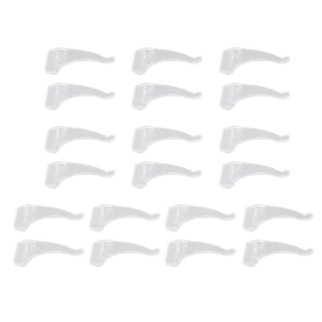 20 Piezas de Anteojos, Manga de Punta de Templo, Transparente, Antideslizante, S