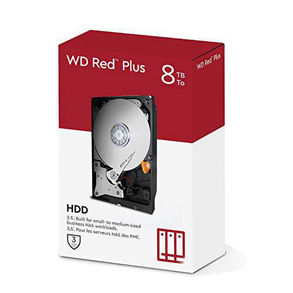 WD WDBAVV0080HNC-WRSN 8 TB Hard Drive, 3.5" Internal, SATA (SATA/600), Red - image 2 of 2