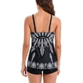 thumbnail image 4 of Traje de baño de dos piezas Trajes de baño modestos con cuello en V de moda Control de barriga para mujer Fiesta en la playa, 4 of 6