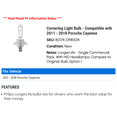 thumbnail image 2 of Cornering Light Bulb - Compatible with 2011 - 2018 Porsche Cayenne 2012 2013 2014 2015 2016 2017, 2 of 2