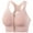 #6Pink, variant on Byworldtasic Womens Bras Women's Zip Front Sports Bras Wireless Padded Racerback Medium Support Post-Surgery Bra Yoga Exercise Athletic Bras