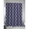 thumbnail image 5 of Shower Curtains Geometric Modern Bath Curtain Abstract Retro Floral Waterproof Bathroom Shower Curtain Set with Hooks Decoration 72 x 84 Inches, 5 of 7